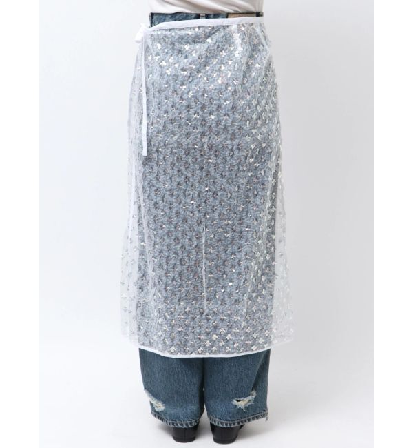 Ungrid「スパンコールチュールラップスカート」|スカート|