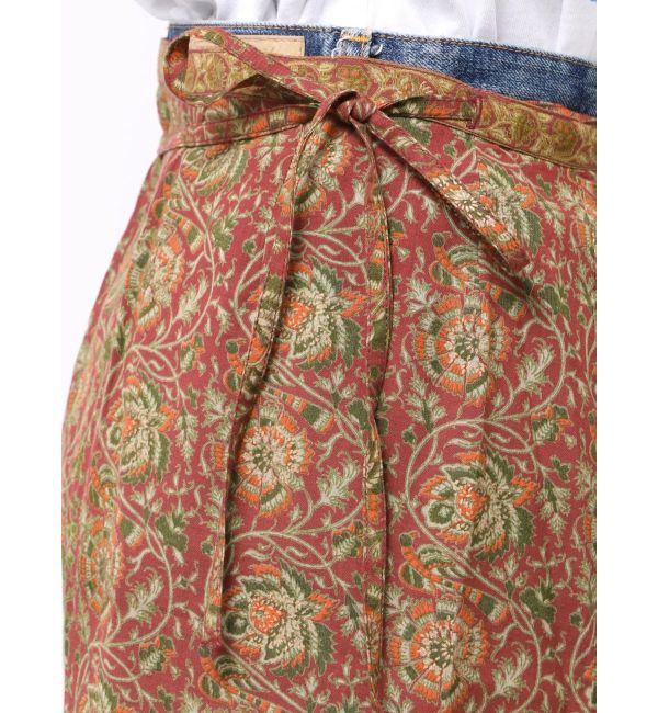 Ungrid「サラサ柄ラップスカート」|スカート|