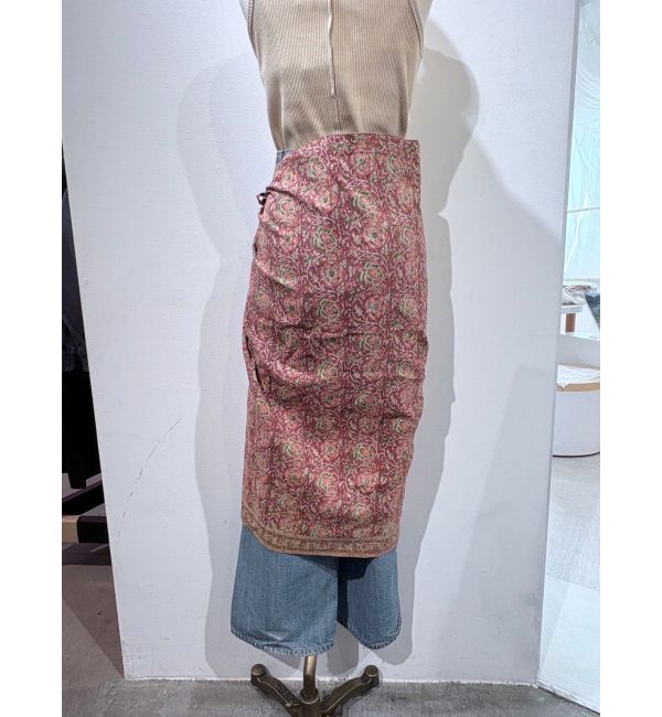 Ungrid「サラサ柄ラップスカート」|スカート|
