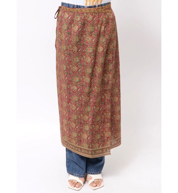 Ungrid「サラサ柄ラップスカート」|スカート|