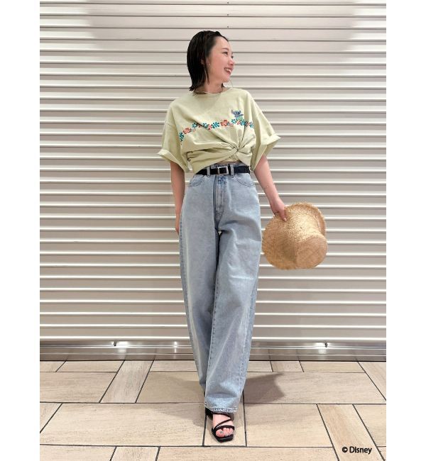 Ungrid「スティッチデザインプリントTee」|Tシャツ・カットソー|