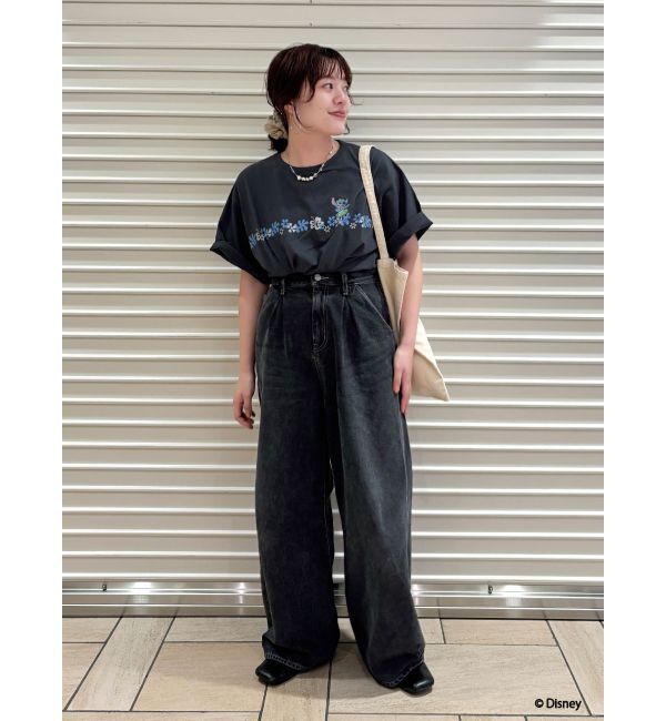 Ungrid「スティッチデザインプリントTee」|Tシャツ・カットソー|