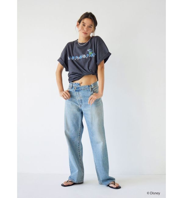 Ungrid「スティッチデザインプリントTee」|Tシャツ・カットソー|