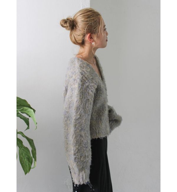 Ungrid「ダブルジップＶネックニットカーディガン」|カーディガン|