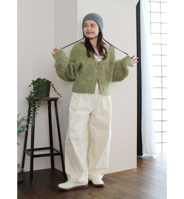 Ungrid「ダブルジップＶネックニットカーディガン」|カーディガン|