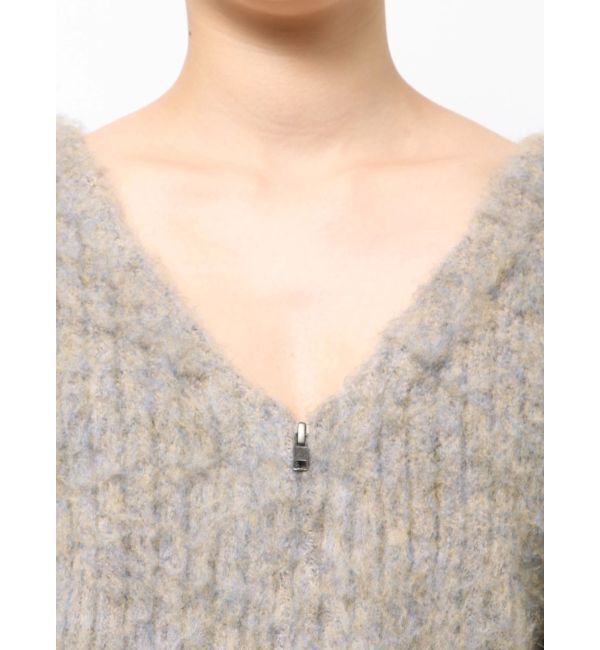 Ungrid「ダブルジップＶネックニットカーディガン」|カーディガン|