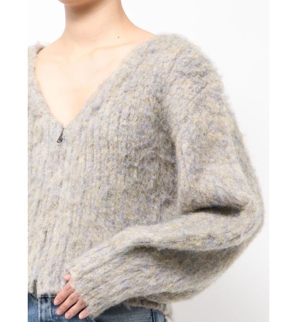 Ungrid「ダブルジップＶネックニットカーディガン」|カーディガン|
