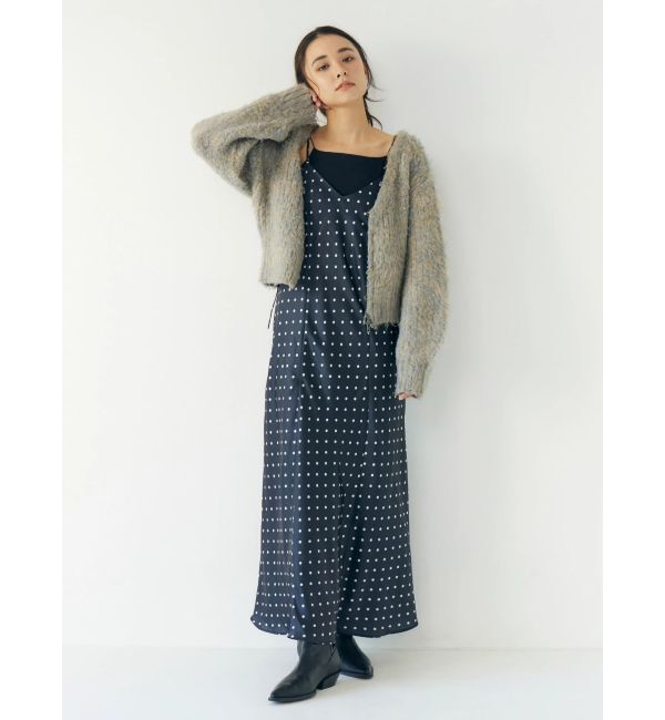 Ungrid「ダブルジップＶネックニットカーディガン」|カーディガン|