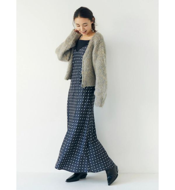 Ungrid「ダブルジップＶネックニットカーディガン」|カーディガン|