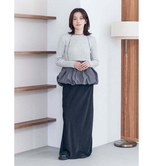 Ungrid「サテンフレアスカート」|スカート|