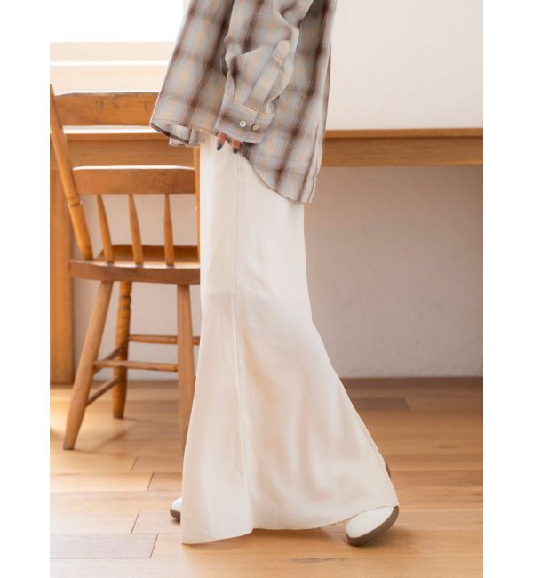 Ungrid「サテンフレアスカート」|スカート|