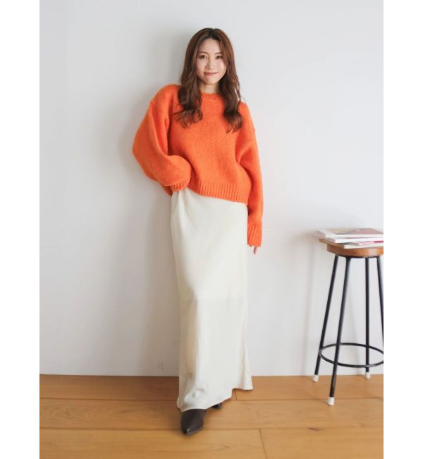 Ungrid「サテンフレアスカート」|スカート|