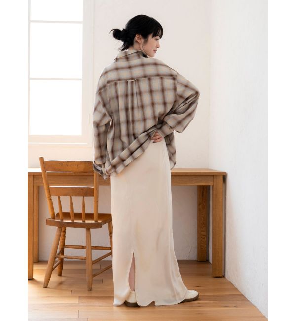 Ungrid「サテンフレアスカート」|スカート|