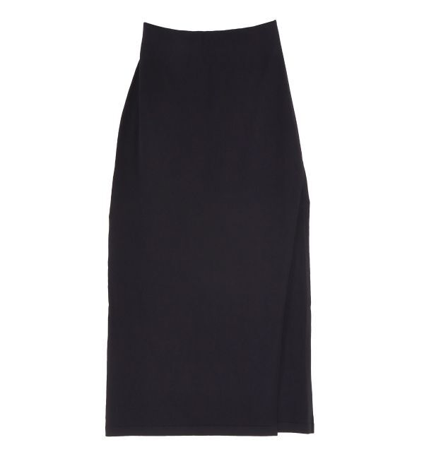 LAGUNAMOON「ハイツイストニットマキシスカート」|スカート|ブラック