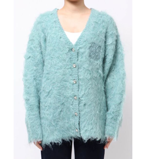 EVRIS「ビジューシャギーニットカーディガン」|カーディガン|