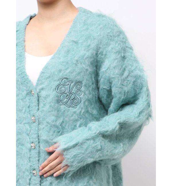 EVRIS「ビジューシャギーニットカーディガン」|カーディガン|