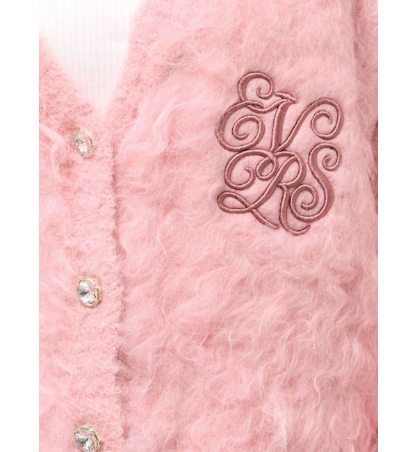 EVRIS「ビジューシャギーニットカーディガン」|カーディガン|