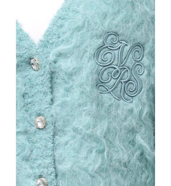 EVRIS「ビジューシャギーニットカーディガン」|カーディガン|