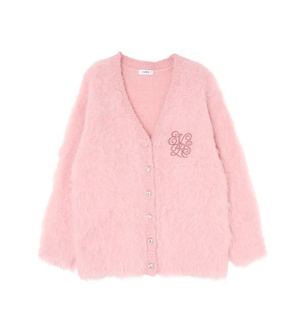 EVRIS「ビジューシャギーニットカーディガン」|カーディガン|