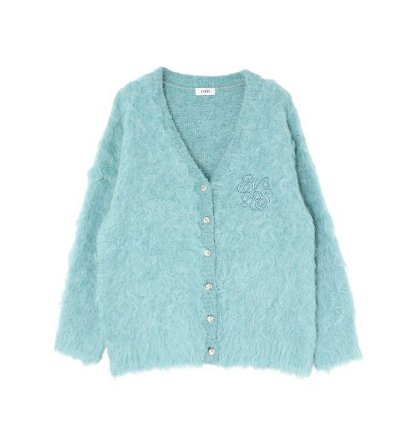 EVRIS「ビジューシャギーニットカーディガン」|カーディガン|