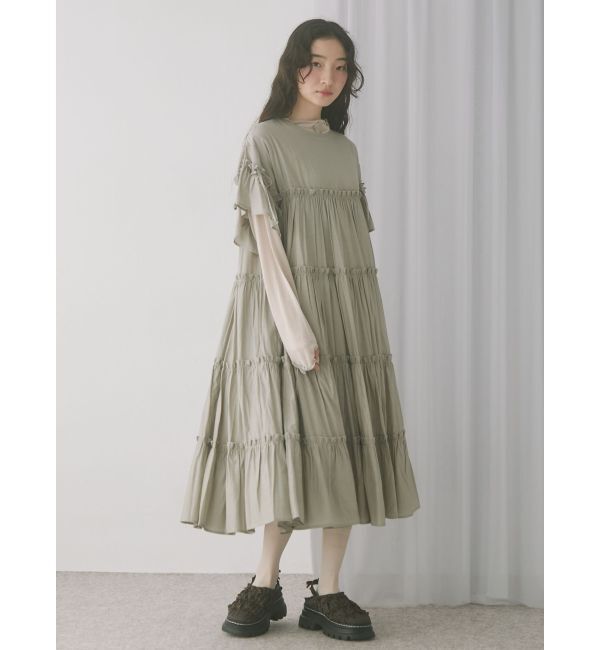 merry jenny「ティアードティアードスリーブワンピース」|ワンピース|