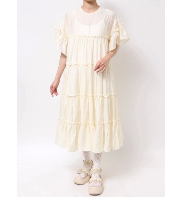 merry jenny「ティアードティアードスリーブワンピース」|ワンピース|