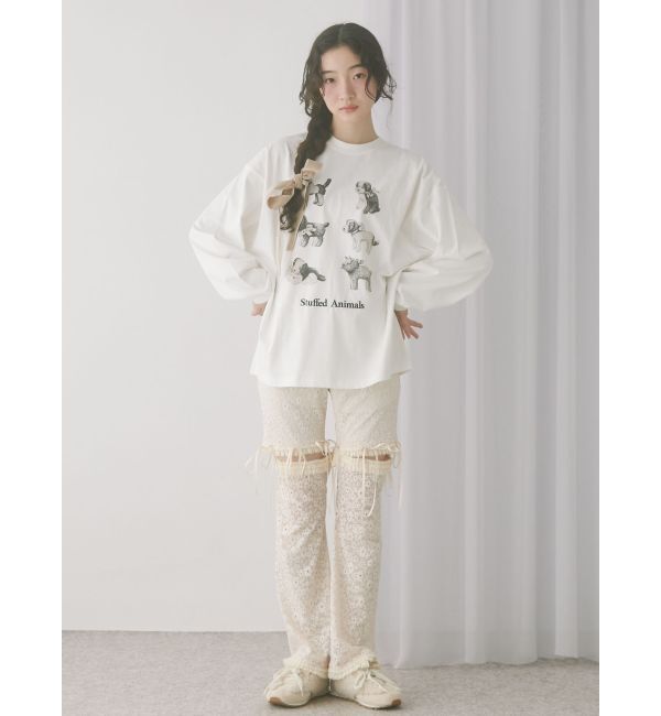 merry jenny「stuffed animalロンT」|Tシャツ・カットソー|