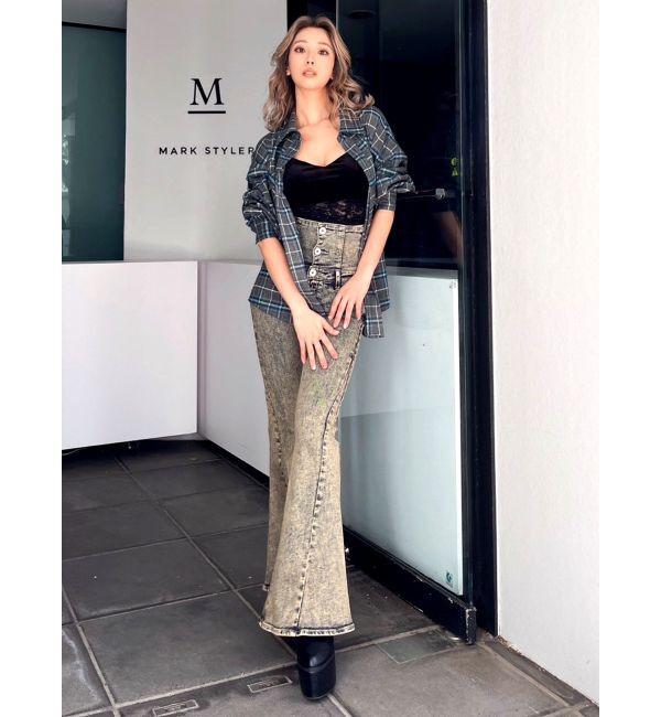 GYDA「ドロップショルダーCHECKシャツ【SETUP着用可】」|シャツ・ブラウス|