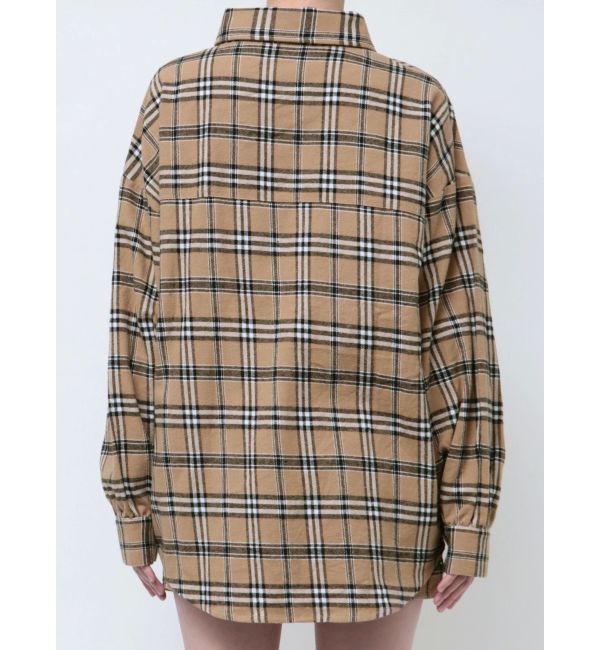 GYDA「ドロップショルダーCHECKシャツ【SETUP着用可】」|シャツ・ブラウス|