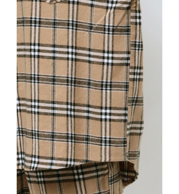 GYDA「ドロップショルダーCHECKシャツ【SETUP着用可】」|シャツ・ブラウス|