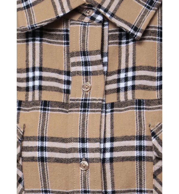 GYDA「ドロップショルダーCHECKシャツ【SETUP着用可】」|シャツ・ブラウス|