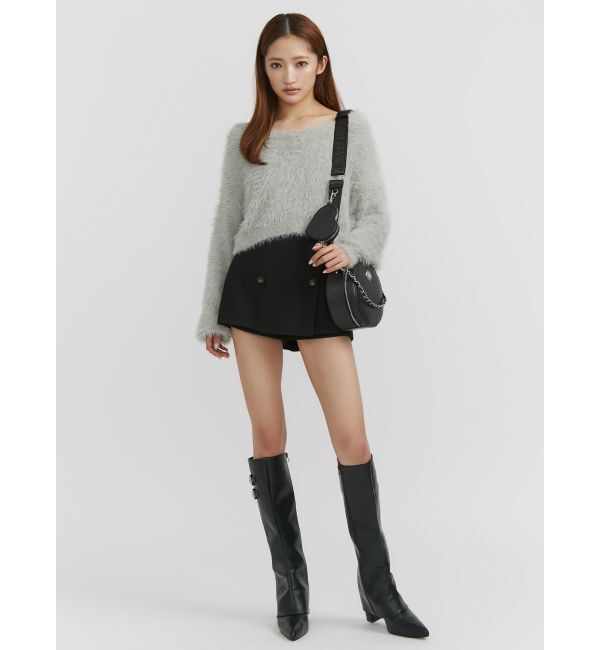 GYDA「シャギーショートLOOSEニットトップス」|ニット・セーター|