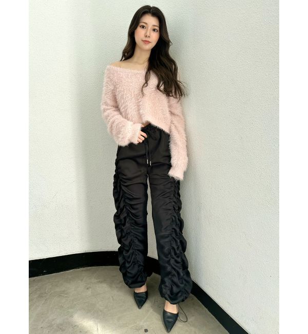 GYDA「シャギーショートLOOSEニットトップス」|ニット・セーター|