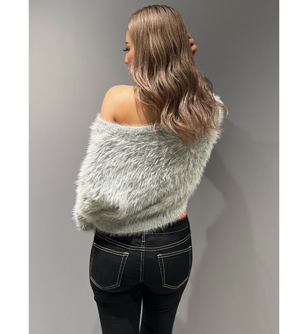 GYDA「シャギーショートLOOSEニットトップス」|ニット・セーター|