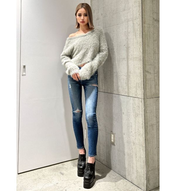 GYDA「シャギーショートLOOSEニットトップス」|ニット・セーター|