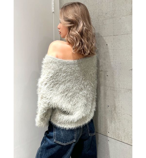 GYDA「シャギーショートLOOSEニットトップス」|ニット・セーター|