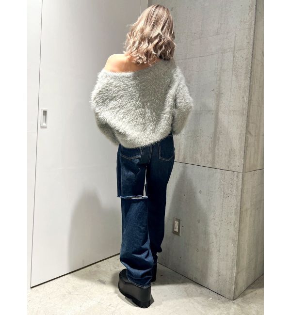 GYDA「シャギーショートLOOSEニットトップス」|ニット・セーター|