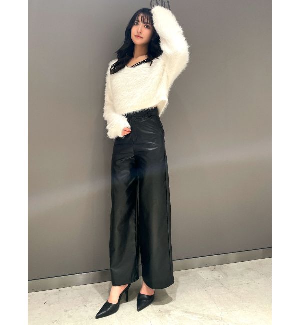 GYDA「シャギーショートLOOSEニットトップス」|ニット・セーター|