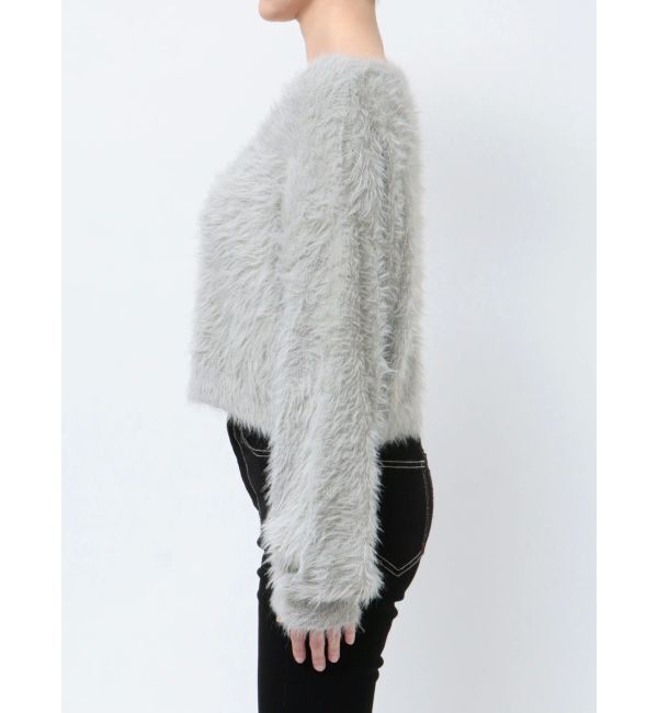 GYDA「シャギーショートLOOSEニットトップス」|ニット・セーター|