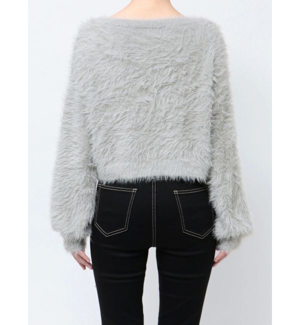 GYDA「シャギーショートLOOSEニットトップス」|ニット・セーター|