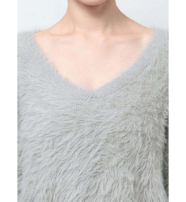 GYDA「シャギーショートLOOSEニットトップス」|ニット・セーター|