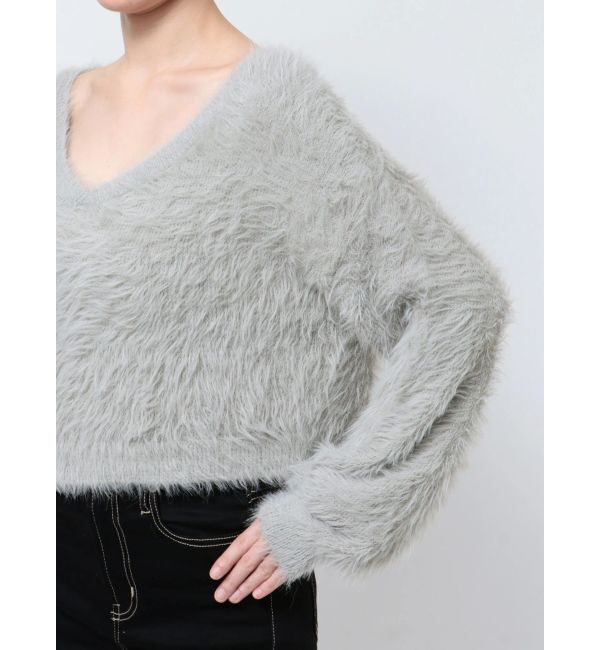 GYDA「シャギーショートLOOSEニットトップス」|ニット・セーター|