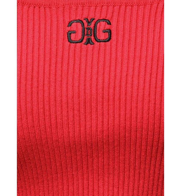 GYDA「SymmetryGYDA オフショルストラップハーフスリーブニットトップス」|ニット・セーター|