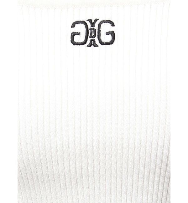 GYDA「SymmetryGYDA オフショルストラップハーフスリーブニットトップス」|ニット・セーター|