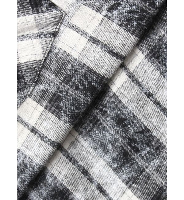 GYDA「processing checkered print looseシャツ」|シャツ・ブラウス|