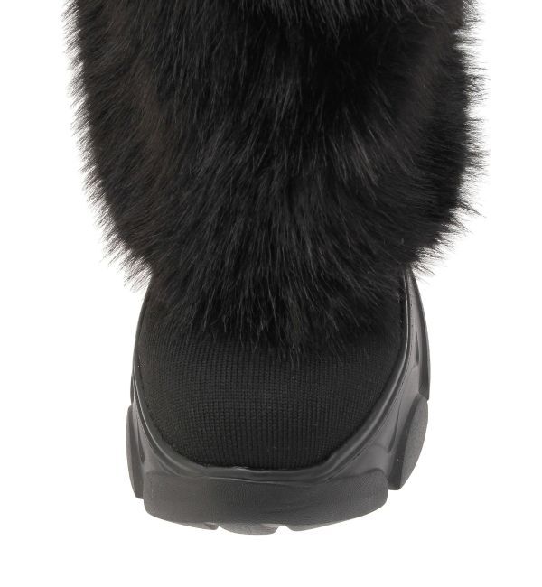 GYDA「2WAY ECO FUR LEG WARMERニットブーツ」|ロングブーツ|