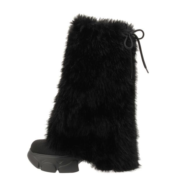 GYDA「2WAY ECO FUR LEG WARMERニットブーツ」|ロングブーツ|