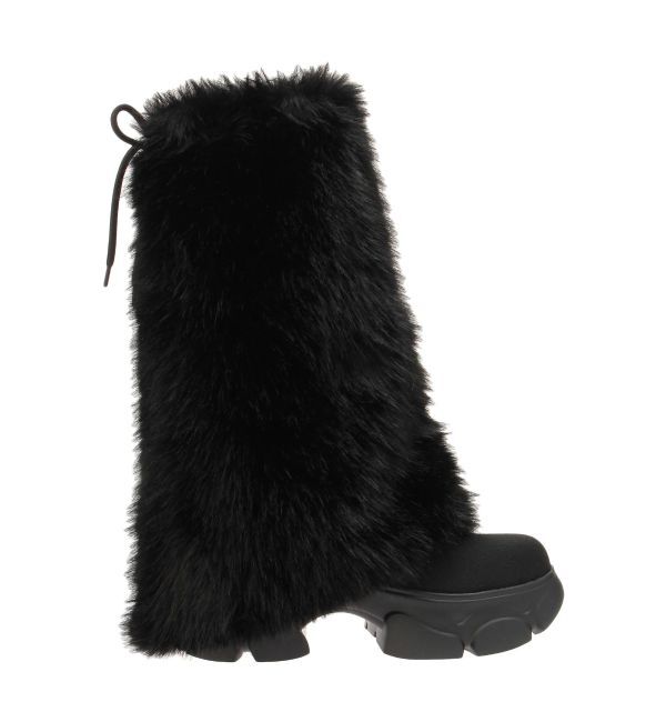 GYDA「2WAY ECO FUR LEG WARMERニットブーツ」|ロングブーツ|