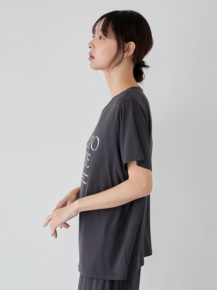 gelato pique「レーヨンロゴTシャツ」|ルームウェア|