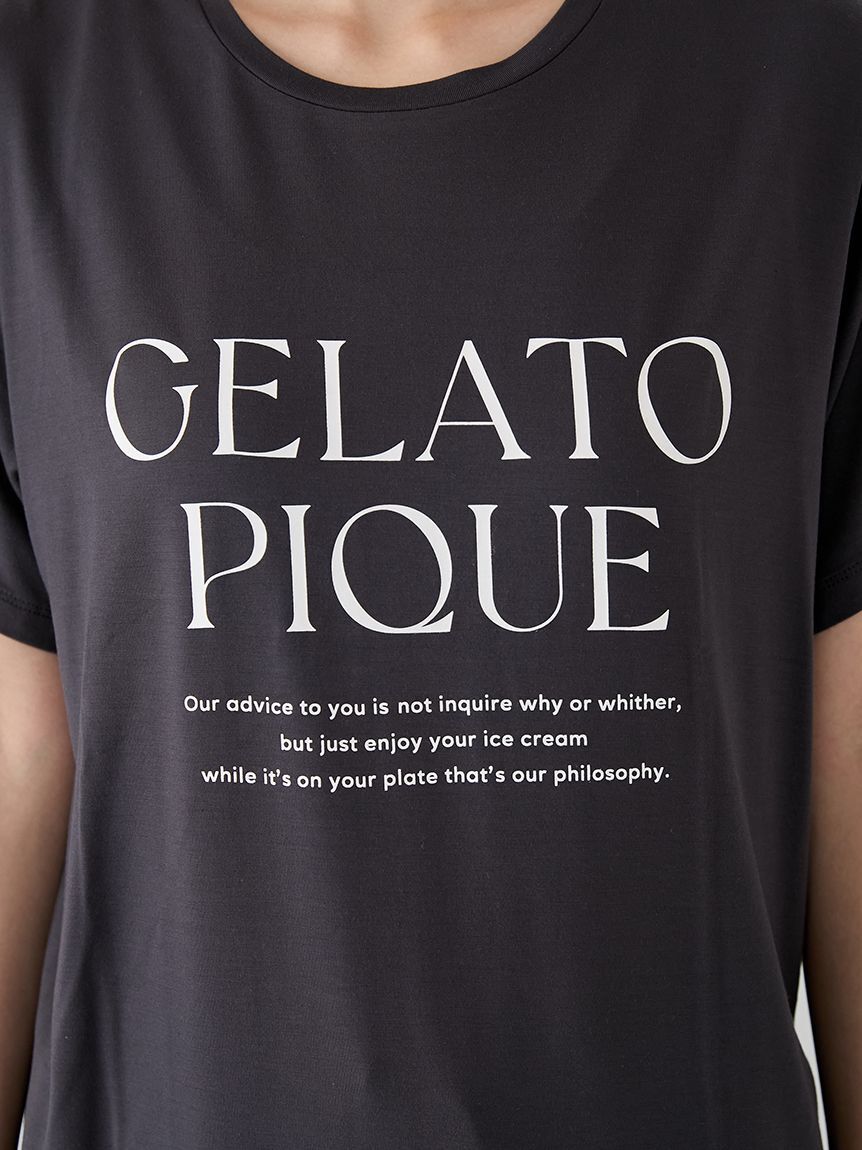 gelato pique「レーヨンロゴTシャツ」|ルームウェア|